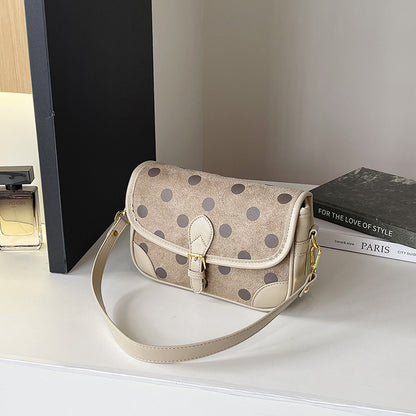 Women’s Square Crossbody Bag With Sewing Thread Detail, Single Shoulder Strap, Perfect For Autumn