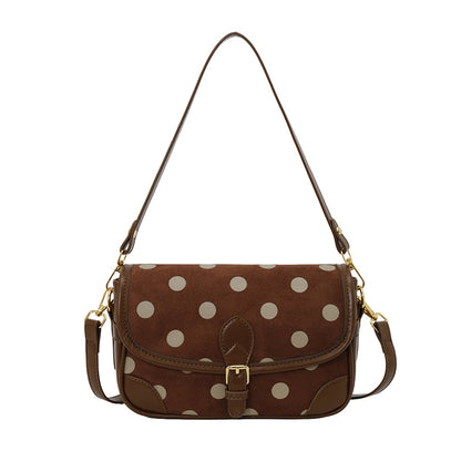 Women’s Square Crossbody Bag With Sewing Thread Detail, Single Shoulder Strap, Perfect For Autumn