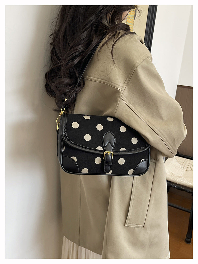 Women’s Square Crossbody Bag With Sewing Thread Detail, Single Shoulder Strap, Perfect For Autumn