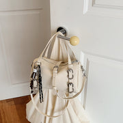 Beige Ribbon Pendant