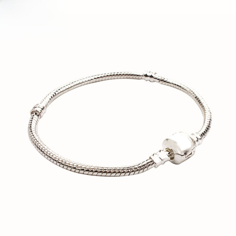 Original Design Crown Alloy Chain Featuring Electroplated Craftsmanship With Silver Beaded Chain Jewelry Accessories