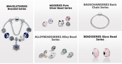 Original Design Crown Alloy Chain Featuring Electroplated Craftsmanship With Silver Beaded Chain Jewelry Accessories