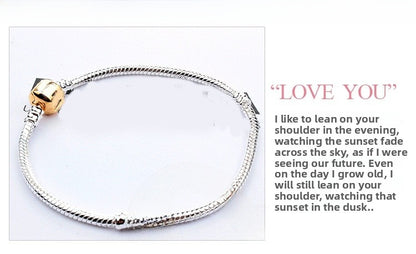 Original Design Crown Alloy Chain Featuring Electroplated Craftsmanship With Silver Beaded Chain Jewelry Accessories
