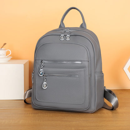 Women’s PU Sewing Thread Backpack, Wear-Resistant Design, Perfect For Summer Use