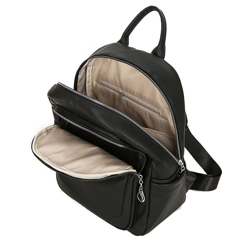 Women’s PU Sewing Thread Backpack, Wear-Resistant Design, Perfect For Summer Use