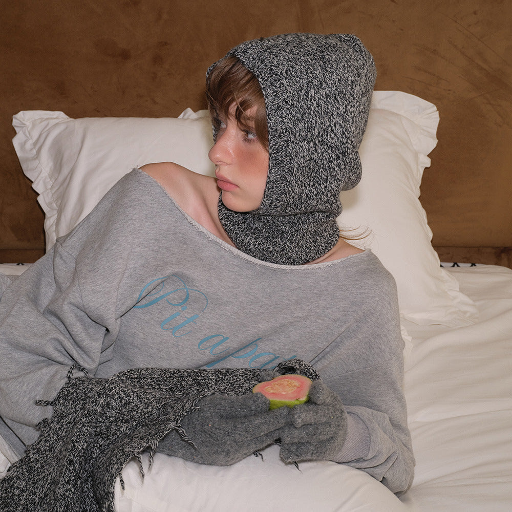 Multicolor Warm Punk Women Wool Cap Brimless, Handmade With High-Quality Wol Material