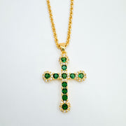 Green-Cross Necklace