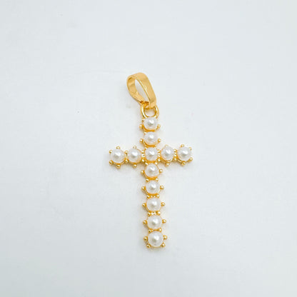 Vintage Style Cross Pendant Necklace For Women With 18K Real Gold Plated Copper Pendant And Cable Chain