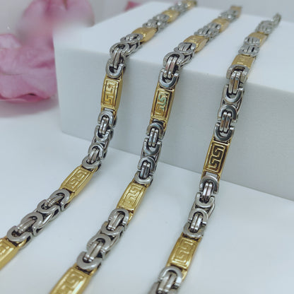 Handmade Paper Clip Necklace In Steel Color With 304 Stainless Steel Paperclip Chain, Simple Style, Unisex