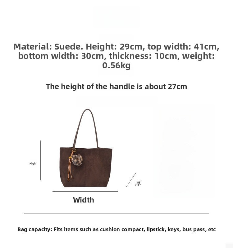 Solid Color Square Suede Underarm Bag For Women With Sewing Thread Detail And Single Shoulder Strap