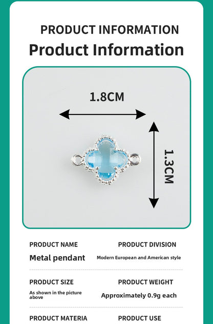 Lucky Heart Alloy Pendant Featuring Inlay Craftsmanship In Original Design Jewelry Accessories