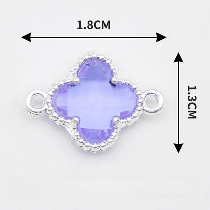 Lucky Heart Alloy Pendant Featuring Inlay Craftsmanship In Original Design Jewelry Accessories