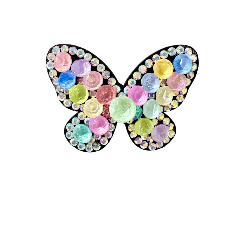 Original Design Butterfly BB Clips Hairpin For Women With Rhinestones In Colour