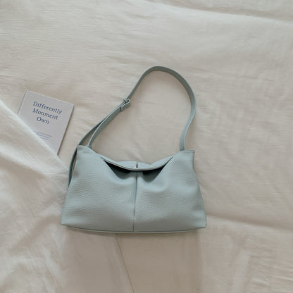 Square PU Leather Shoulder Bag For Women Featuring Sewing Thread Detail And Single Shoulder Strap, Ideal For Summer