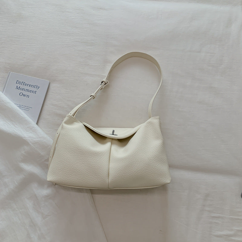Square PU Leather Shoulder Bag For Women Featuring Sewing Thread Detail And Single Shoulder Strap, Ideal For Summer