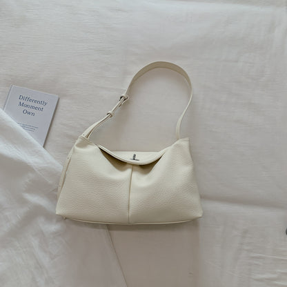 Square PU Leather Shoulder Bag For Women Featuring Sewing Thread Detail And Single Shoulder Strap, Ideal For Summer