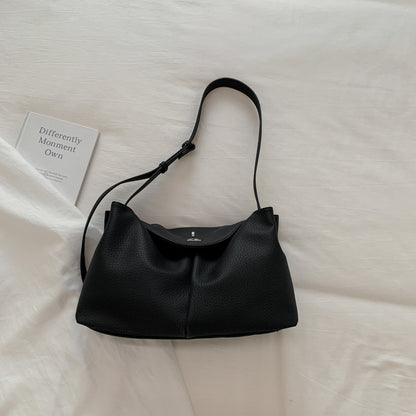 Square PU Leather Shoulder Bag For Women Featuring Sewing Thread Detail And Single Shoulder Strap, Ideal For Summer