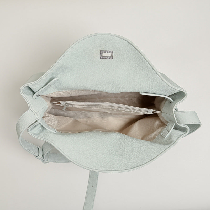 Square PU Leather Shoulder Bag For Women Featuring Sewing Thread Detail And Single Shoulder Strap, Ideal For Summer