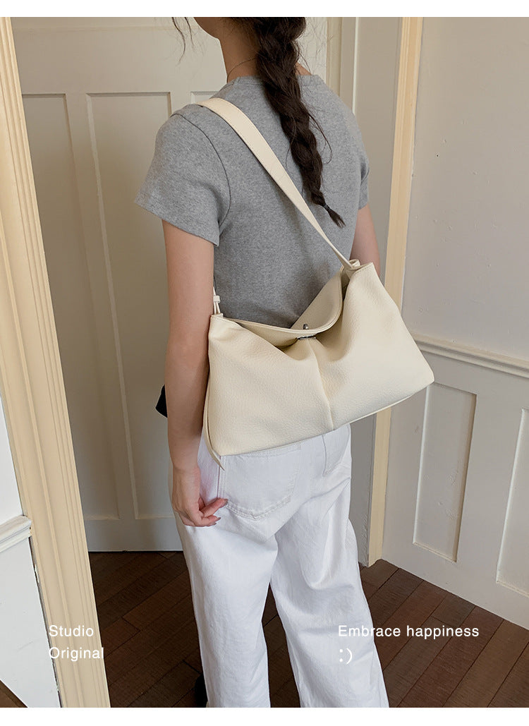 Square PU Leather Shoulder Bag For Women Featuring Sewing Thread Detail And Single Shoulder Strap, Ideal For Summer