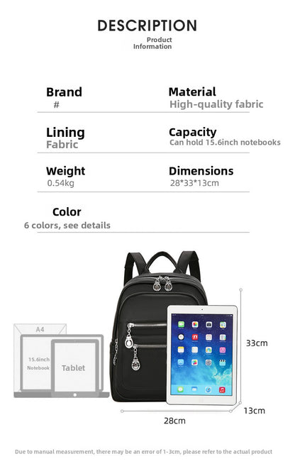 Women’s PU Sewing Thread Backpack, Wear-Resistant Design, Perfect For Summer Use
