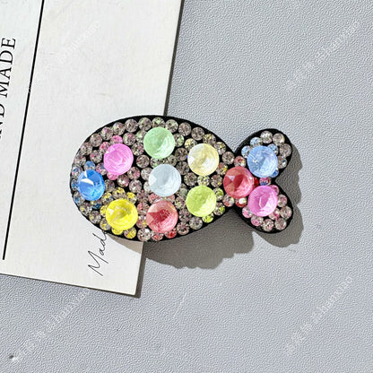 Original Design Fish BB Clips Hairpin For Women With Rhinestones In Purple