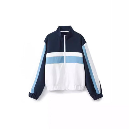 Stripe Jogging Pants 2 Pieces Set With Side Stripe Detail, Casual Streetwear Pant Co-ord Set In Elastane