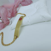 Gold Bracelet 8mm Wide*21.5cm