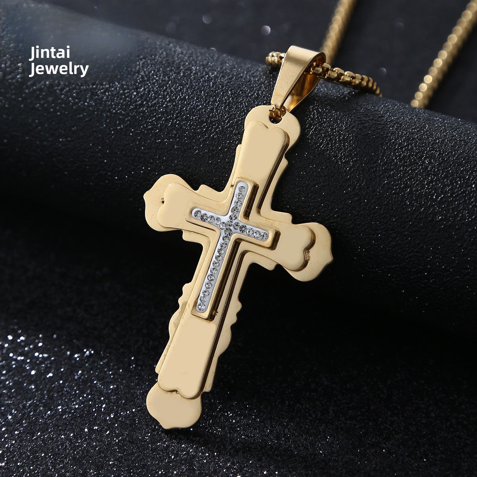 Polished 304 Stainless Steel Quadrilateral Pendant For Men In Steel Color, Perfect For Summer