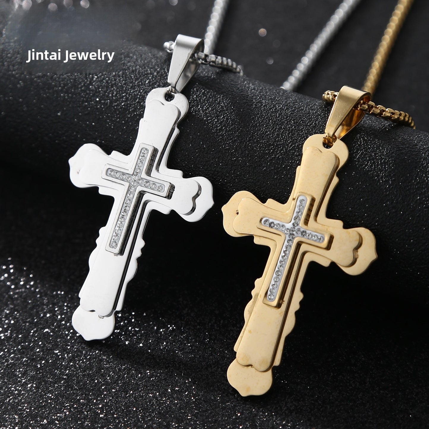 Polished 304 Stainless Steel Quadrilateral Pendant For Men In Steel Color, Perfect For Summer