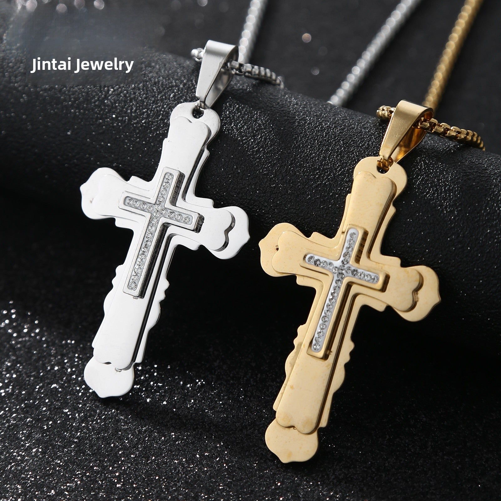 Polished 304 Stainless Steel Quadrilateral Pendant For Men In Steel Color, Perfect For Summer