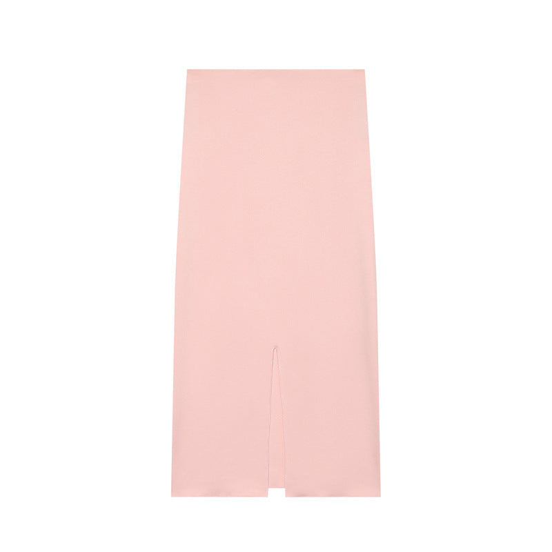 Streetwear Skirt Co-ord Set With Folds, Short Sleeve Polyester, 2 Pieces Set For Spring