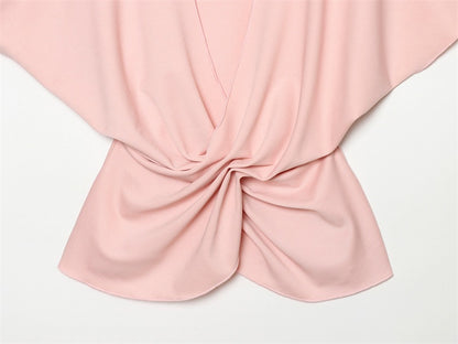 Streetwear Skirt Co-ord Set With Folds, Short Sleeve Polyester, 2 Pieces Set For Spring
