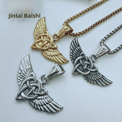 Polished Titanium Steel Animal Pendant For Men In Steel Color, Perfect For Summer Wear