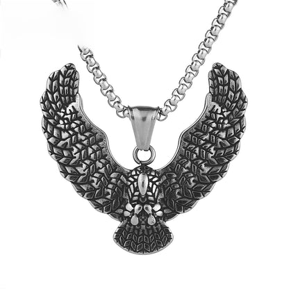 Men's Animal Pendant Made Of Durable 304 Stainless Steel In Elegant Gold Finish