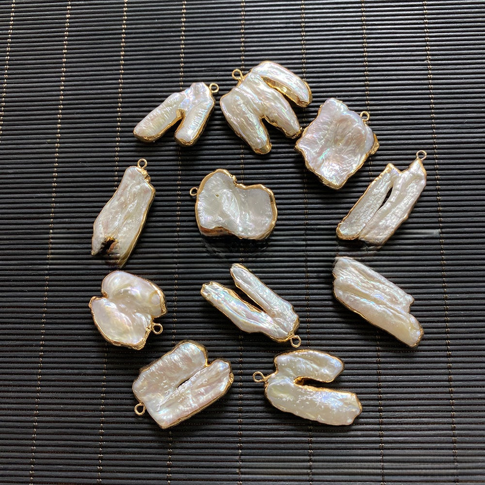 Natural Freshwater Pearl Pendant Featuring Electroplated Craftsmanship In Jewelry Accessories
