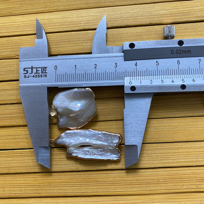 Natural Freshwater Pearl Pendant Featuring Electroplated Craftsmanship In Jewelry Accessories