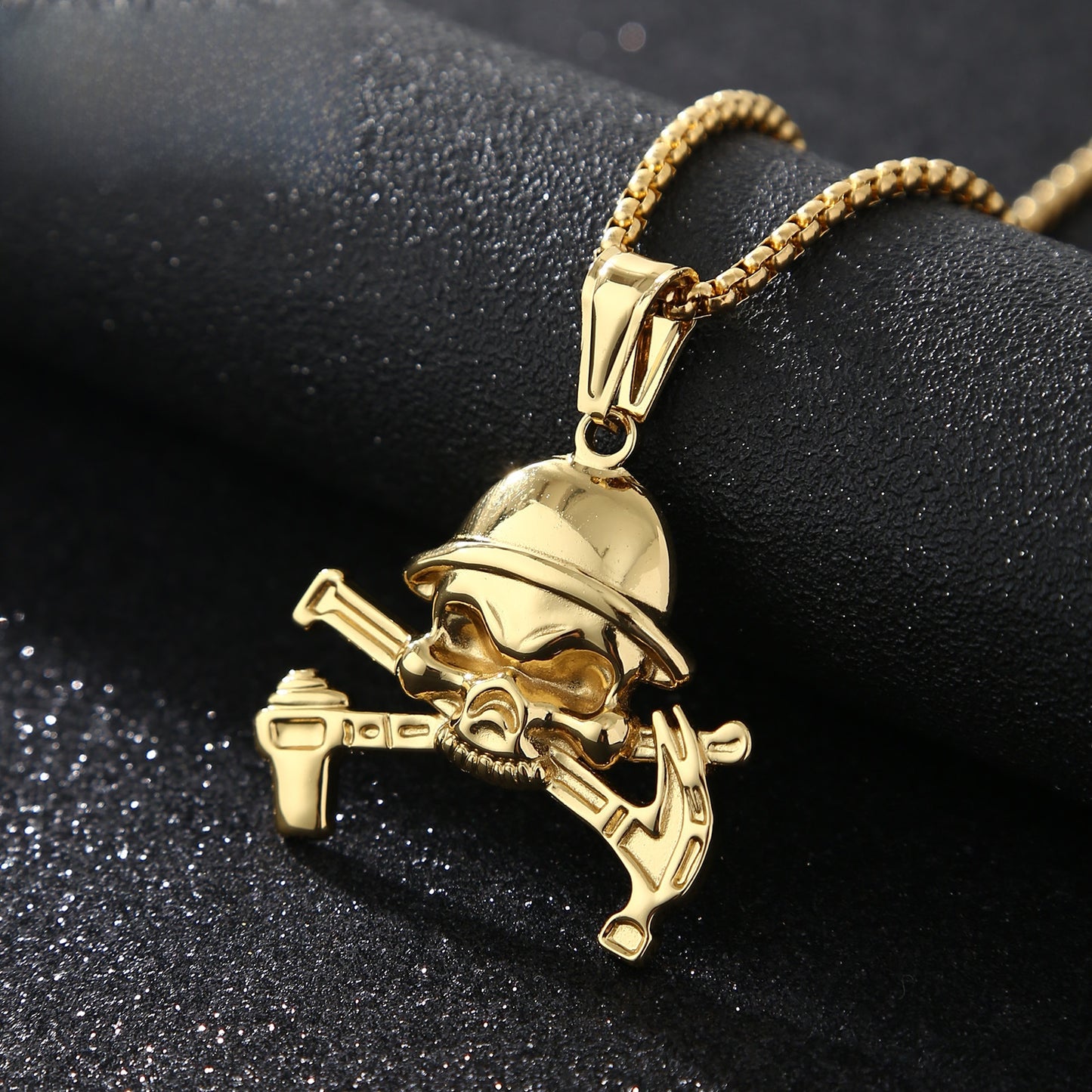 Cartoon Style Metal Pendant With Polished Finish In Steel Color, Designed For Men's Jewelry