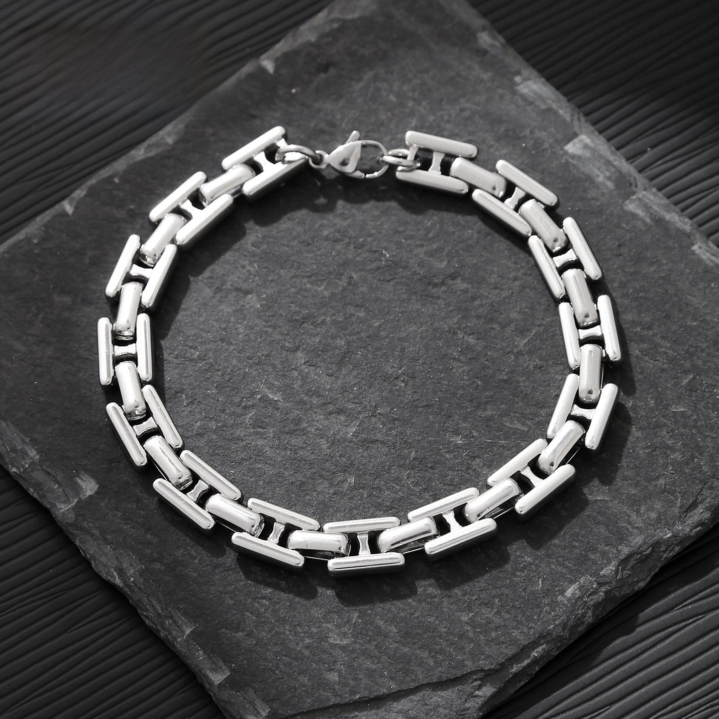 U Shape Necklace In Steel Color Featuring 304 Stainless Steel Pendant With Titanium Steel Chain And Electroplated Finish, Unisex