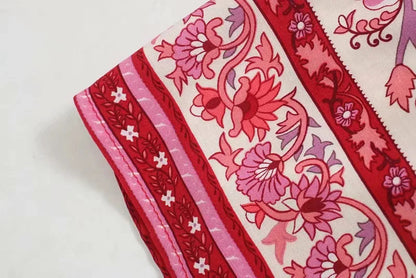 Streetwear Printing Skirt In Artificial Cotton For Spring Featuring Embroidery Craftsmanship