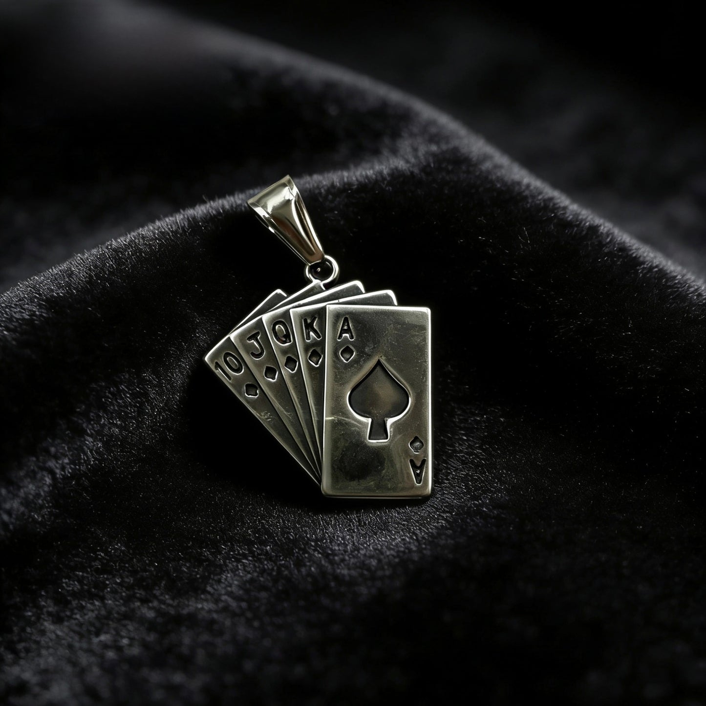 Vintage Style Men's Quadrilateral Pendant In Steel Color, Made Of Titanium Steel With PVD Coated Gold Plating Process