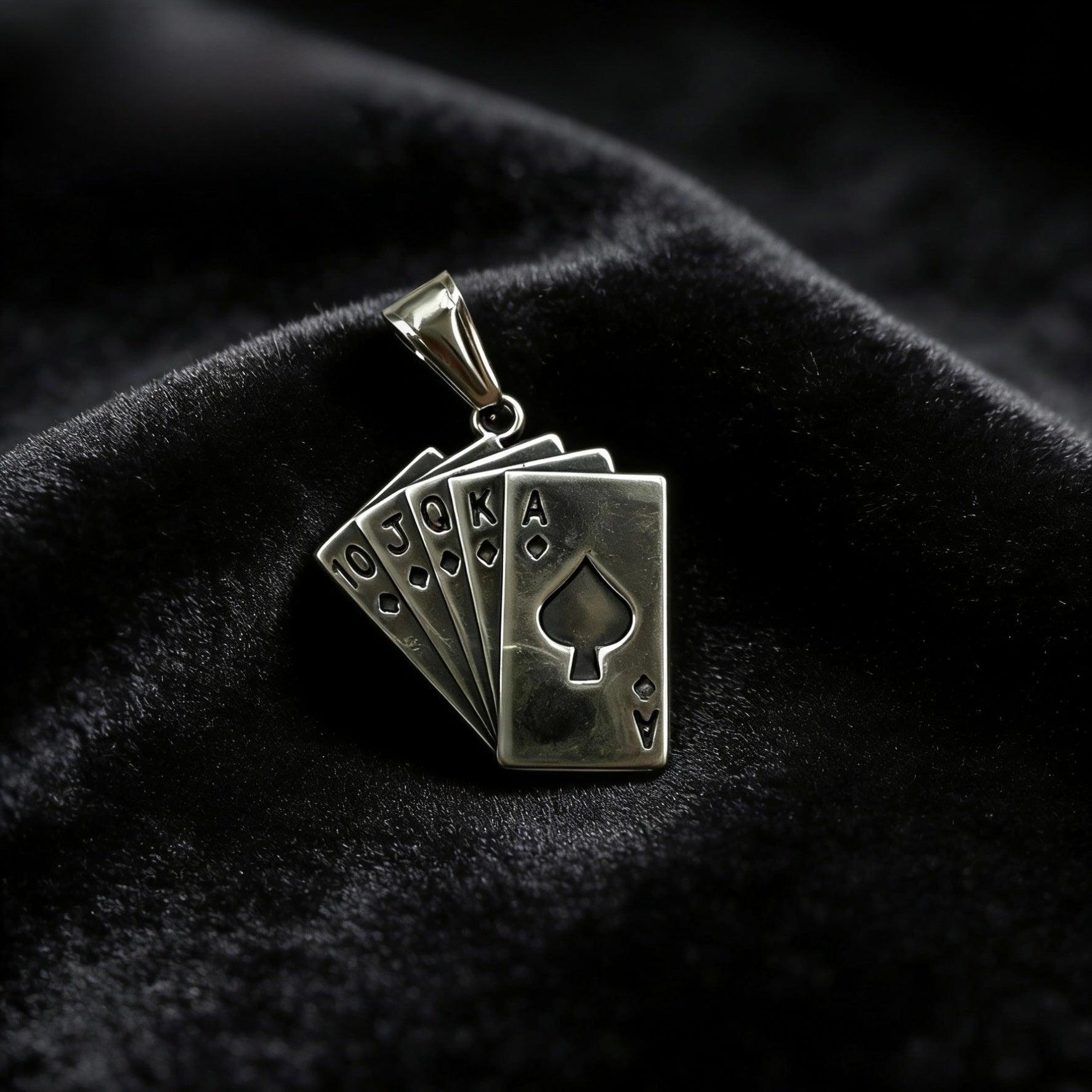 Vintage Style Men's Quadrilateral Pendant In Steel Color, Made Of Titanium Steel With PVD Coated Gold Plating Process