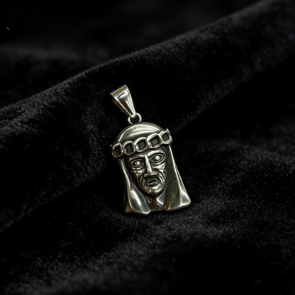 Men's Ethnic Style Quadrilateral Pendant Featuring Titanium Steel With PVD Coated Gold Plating And Artificial Pearl Inlay