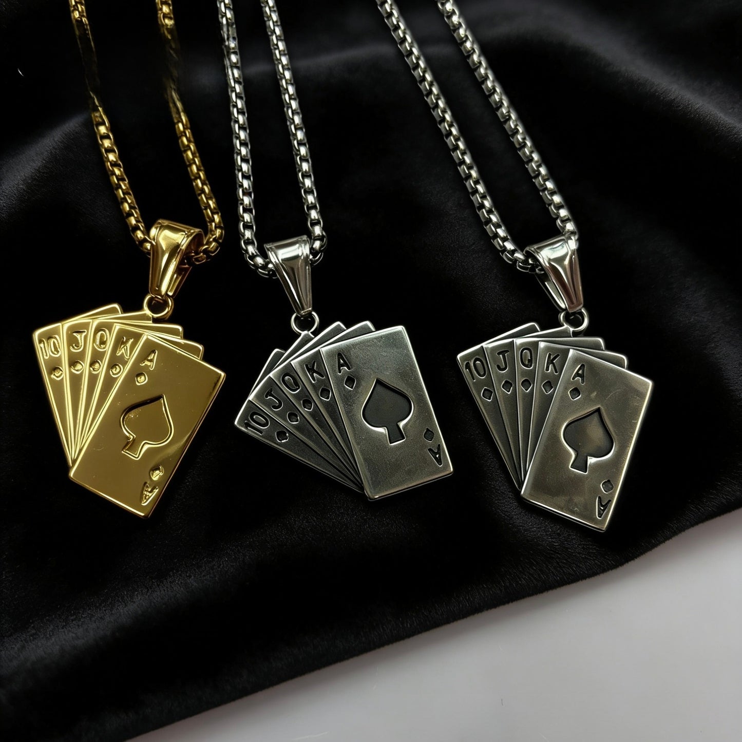 Vintage Style Men's Quadrilateral Pendant In Steel Color, Made Of Titanium Steel With PVD Coated Gold Plating Process