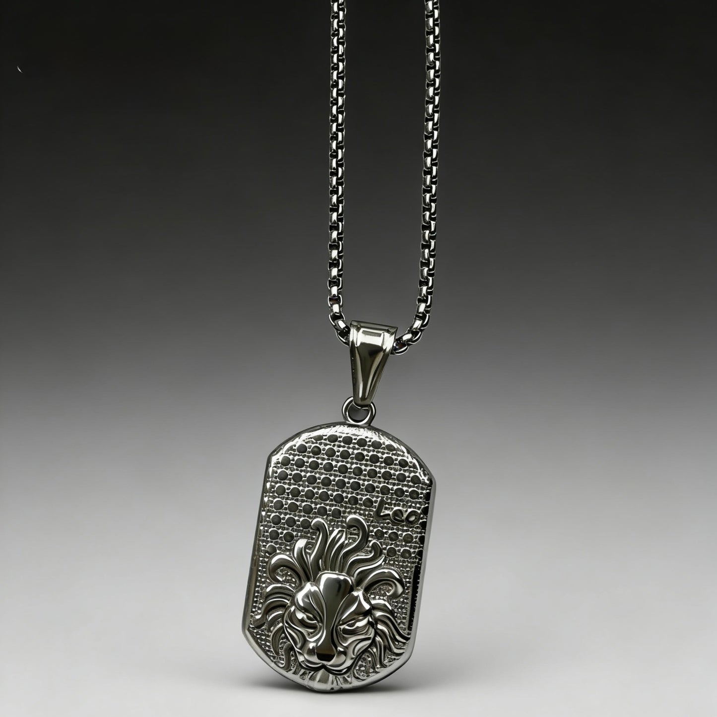 Men's Ethnic Style Quadrilateral Pendant Featuring PVD Coated Gold Plated Titanium Steel And Artificial Pearl Inlay