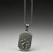 Steel Color Pendant + 3mm*55cm Pearl