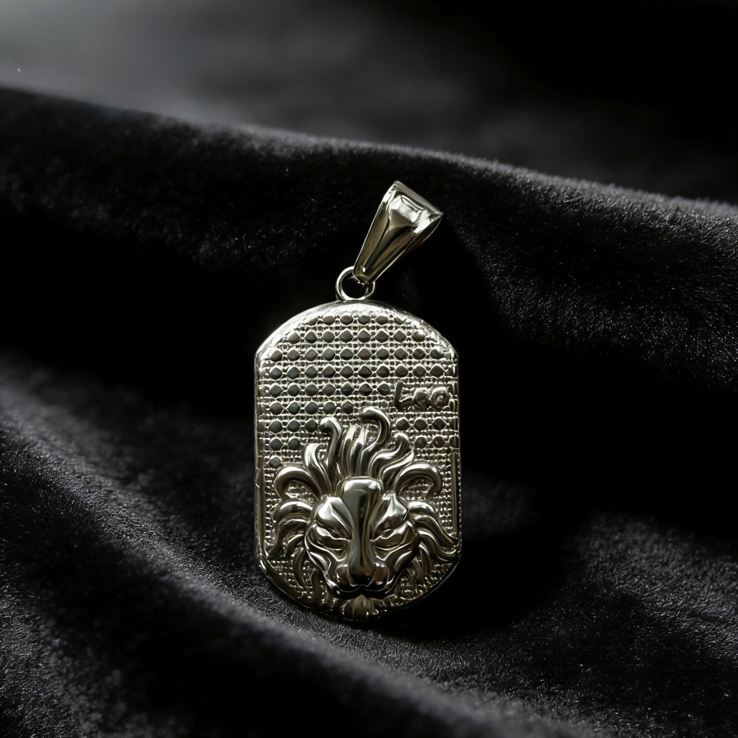 Men's Ethnic Style Quadrilateral Pendant Featuring PVD Coated Gold Plated Titanium Steel And Artificial Pearl Inlay