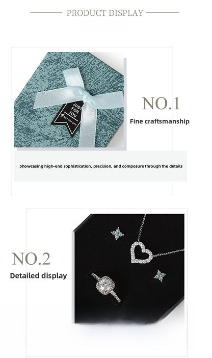 Bow Tie Jewelry Box Made Of Paper With Hot Stamping Craft, Available In Red For Elegant Jewelry Packaging