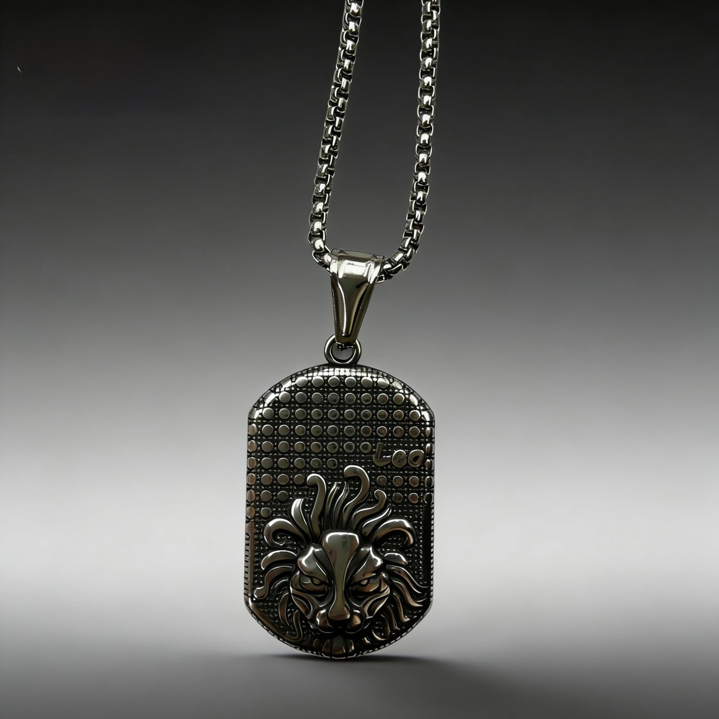 Men's Ethnic Style Quadrilateral Pendant Featuring PVD Coated Gold Plated Titanium Steel And Artificial Pearl Inlay