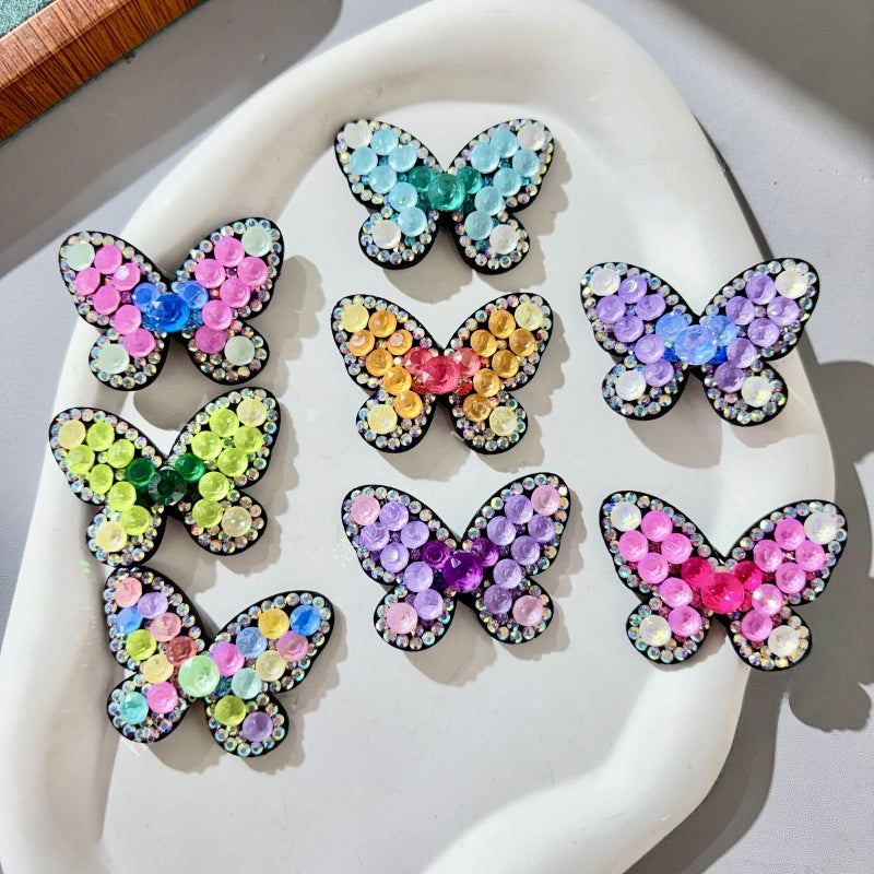 Original Design Butterfly BB Clips Hairpin For Women With Rhinestones In Colour