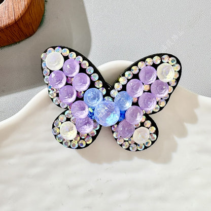 Original Design Butterfly BB Clips Hairpin For Women With Rhinestones In Colour